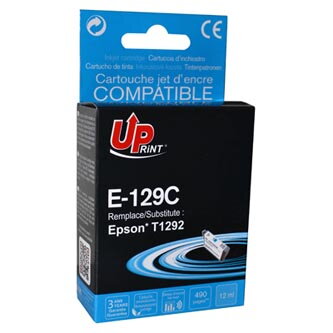 UPrint kompatibilní ink s C13T12924010, T1292, cyan, 10ml, E-129C, pro Epson Stylus SX420W, 425W, Stylus Office BX305F, 320FW