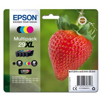 Epson originální ink C13T29964012, T29XL, CMYK, 11,3/3x6,4ml, Epson Expression Home XP-235,XP-332,XP-335,XP-432,XP-435