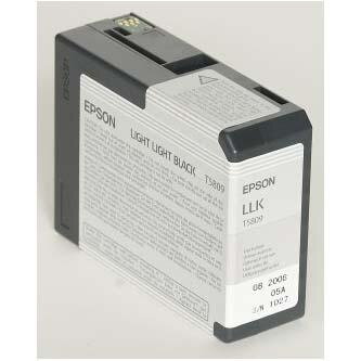 Epson originální ink C13T580900, light light black, 80ml