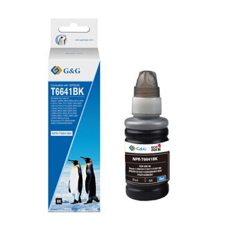 G&G kompatibilní ink s C13T66414A, black, NPR-T6641BK-70ml-D, pro Epson L100, L200, L300