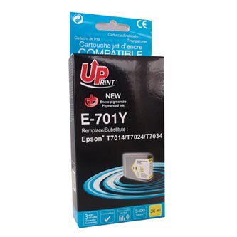 UPrint kompatibilní ink s C13T70144010, yellow, 3200str., 36ml, E-701Y, Epson WorkForce Pro WP4000, 4500 series