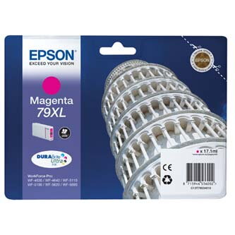 Epson originální ink C13T79034010, 79XL, XL, magenta, 2000str., 17ml, 1ks, Epson WorkForce Pro WF-5620DWF, WF-5110DW, WF-5690DWF