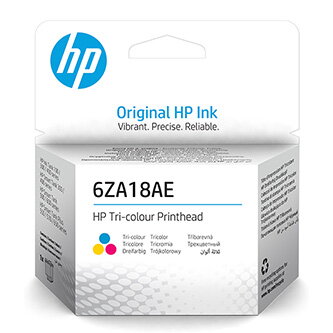 HP originální tisková hlava 6ZA18AE, Tri-color, HP Smart Tank 500, 515, 530, 615 AiO