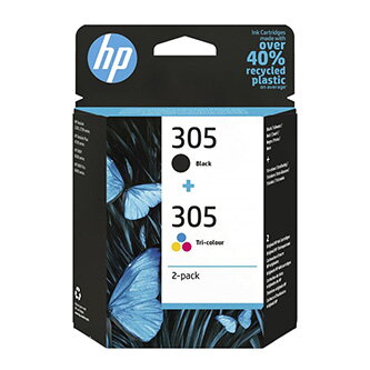 HP originální ink 6ZD17AE#301, HP 305, blistr, HP 2-pack DeskJet 2300, DeskJet 2710, DeskJet 2720, DeskJet
