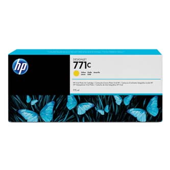 HP originální ink B6Y10A, HP 771C, yellow, 775ml, HP Designjet Z6200, Z6600, Z6800