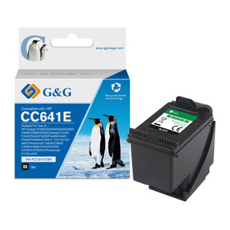 G&G kompatibilní ink s CC641EE, black, NH-RC641BK, pro HP Deskjet D1660, Deskjet D1663, D2500, D2530, D2545