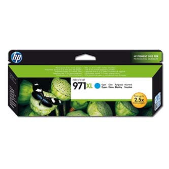 HP originální ink CN626AE, cyan, 6600str., HP 971XL, HP Officejet Pro X451dn, X451dw, X476dn MFP, X476dw
