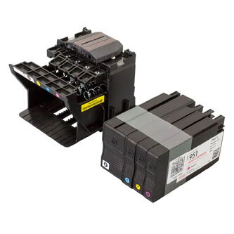 HP originální printhead replacement kit CR324A, HP Officejet Pro 8600, CR322A, CR323A, CM751-60126, sada pro výměnu tiskové hlavy