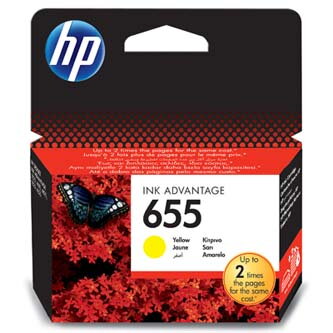 HP originální ink CZ112AE, HP 655, yellow, 600str., HP Deskjet Ink Advantage 3525, 5525, 6525, 4615 e-AiO