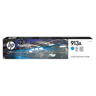 HP originální ink F6T77AE, HP 913A, cyan, 3000str., 37ml, high capacity, HP PageWide 325, 377, Pro 452, Pro 477