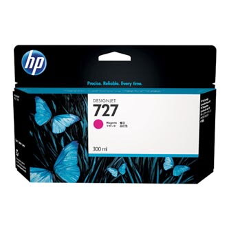 HP originální ink F9J77A, HP 727, magenta, 300ml, HP DesignJet T1530, T2530, T930