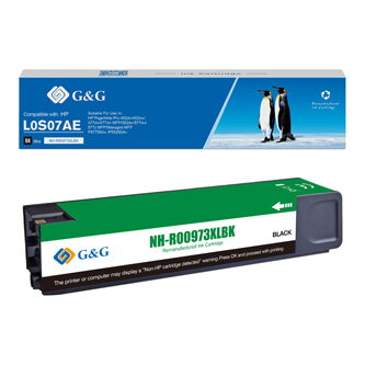 G&G kompatibilní ink s L0S07AE, black, 10000str., NH-R00973XLBK, pro HP PW Managed MFP P57750dw, P55250dw,PW Pro 452dn, 47