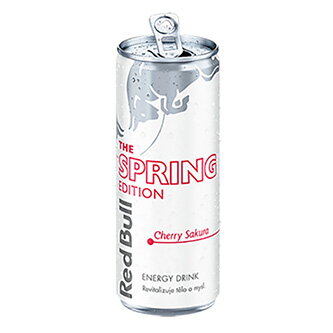 Energy drink, Spring edition, 24ks v kartonu, cena za 1ks, Red Bull cherry sakura