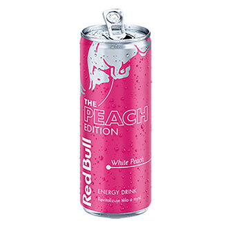 Energy drink, PEACH EDITION, 12ks v kartonu, cena za 1ks, Red Bull white peach