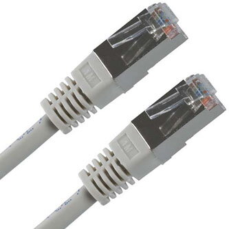 FTP patchcord, Cat.5e, RJ45 M-0.5m, stíněný, šedý, economy