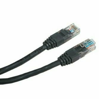 UTP patchcord, Cat.5e, RJ45 M-3m, nestíněný, černý, economy