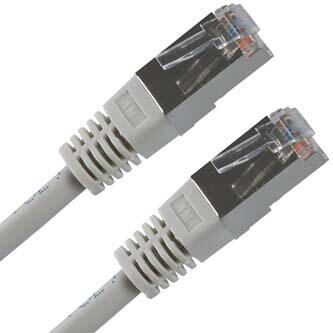 FTP patchcord, Cat.5e, RJ45 M-30m, stíněný, šedý, economy