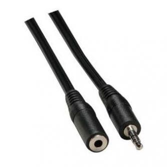 Kabel Jack (3,5mm) M- Jack (3,5mm) F, 10m, černá