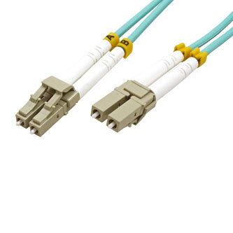 Optický Patchcord Multi mode (50/125), LC-LC/3m, modrozelený, economy