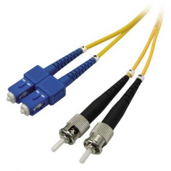 Optický PatchCord Single mode (9/125), ST/SC, 1m, economy