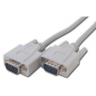 Kabel VGA (D-sub) M- VGA (D-sub) M, 2m, šedá, Logo, blistr