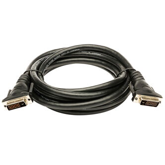 Kabel DVI (24+1) M- DVI (24+1) M, DVI-D (dual link), 3m, stíněný, černá, Logo, blistr