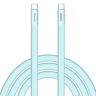 Verbatim USB-C kabel SoftTouch USB C samec - USB C samec, 100W, 1.2m, modrý, box, 30276