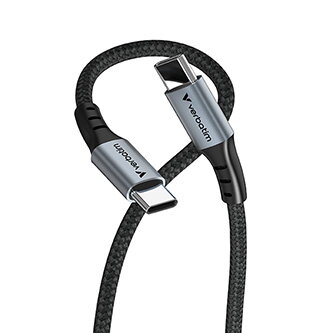 Verbatim USB kabel USB C samec - USB C samec, 60W, 1.2m, černý, box, 31845