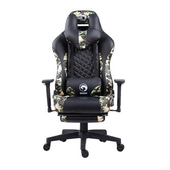 Herní křeslo Marvo CH-134, černé, odnímatelné polštářky, polohovatelné