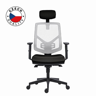 Powerton Kancelářské ergonomické křeslo Tina, Černé