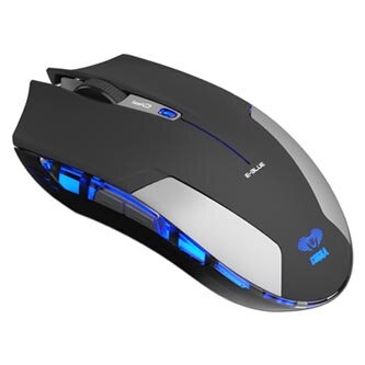 E-Blue Myš Cobra Jr., 1750DPI, 2.4 [GHz], optická, 6tl., 1 kolečko, bezdrátová, černá, 2 ks AAA