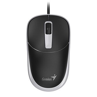 Myš drátová, Genius DX-123, černo-šedá, optická, 1200DPI, USB-C