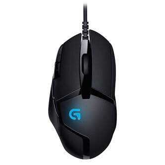 Logitech Myš G402 Hyperion Fury, 4000DPI, optická, 8tl., 1 kolečko, drátová USB, černá, herní