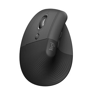 Myš bezdrátová, Logitech LIFT LEFT GRAPHITE, šedá, optická, 4000DPI