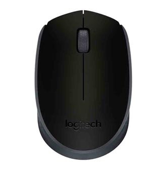 Logitech Myš M171, 1000DPI, 2.4 [GHz], optická, 3tl., 1 kolečko, bezdrátová, černá, 2 ks AA, k notebooku, univerzální