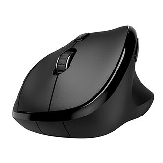 Powerton Myš CLOE, 1600DPI, 2.4 [GHz], optická, 6tl., bezdrátová, černá, 1 ks AA, ergonomická