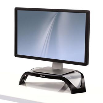 Podstavec Smart Suites pod monitor, nastavitelná výška, černo-stříbrný, plast, 10 kg nosnost, Fellowes, ergo