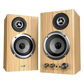 Genius reproduktory SP-HF1812BT, 2.0, 50W, světle hnědá