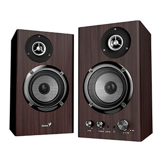 Genius reproduktory SP-HF1812BT, 2.0, 50W, tmavě hnědé, dřevěné
