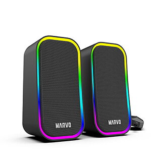 Marvo reproduktory HAVOC 20BK, 6W, černé, podsvícené