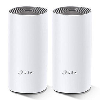 TP-LINK Wifi Mesh kit Deco E4(2-pack) 2.4GHz a 5GHz, přístupový bod, IPv6, 1200Mbps, integrovaná anténa, 802.11ac, 2Pack, ISP, rod