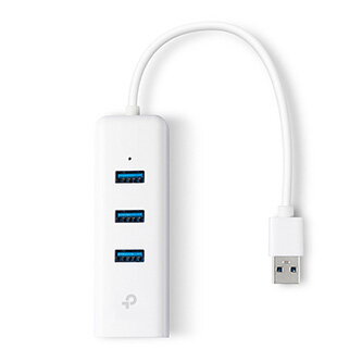 TP-LINK gigabitový siťový adaptér+HUB UE330 1000Mbps, 3x USB 3.0 HUB, Plug and Play