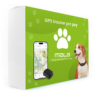 GPS tracker pro psy černý, ONI 67378, Mala