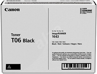 Canon originální toner T06, black, 20500str., 3526C002, Canon imageRUNNER 1643i, 1643iF, O