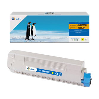 G&G kompatibilní toner s OKI 45862837, NT-COMC853FY, yellow, 7300str., DOPRODEJ