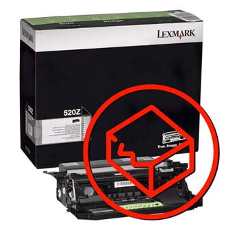 Lexmark originální válec 52D0Z00, black, 520Z, 100000str., poškozený obal typ B, Lexmark MS810, 811, 812, MX710, 711, MX810, 811,