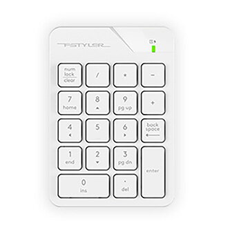 A4Tech FStyler FGK21C numerická klávesnice bezdrátová bílá