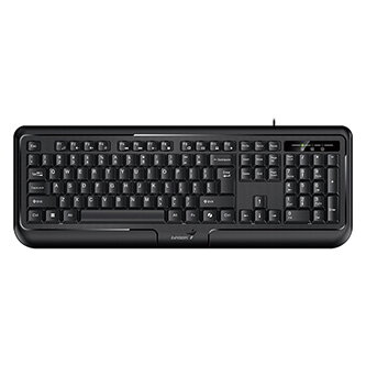 Genius KB-118 II COPILOT, klávesnice CZ/SK, klasická, voděodolná typ drátová (USB), černá