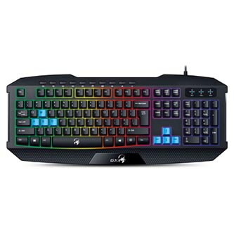 Genius GX GAMING Scorpion K215, Klávesnice CZ/SK, herní, odolná proti polití typ drátová (USB), černá
