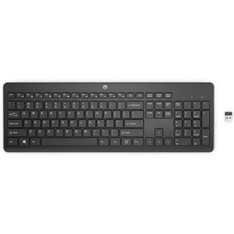 HP 230, Klávesnice CZ/SK, klasická, 2.4 [GHz], bezdrátová, černá